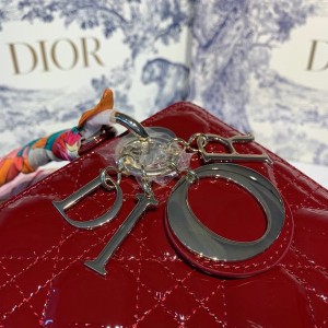 Christian Dior Lady Dior Bag 24cm Gold Hardware Patent Leather Spring/Summer 2020 Collection - Image 7