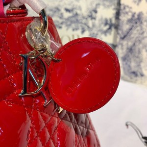 Christian Dior Lady Dior Bag 24cm Gold Hardware Patent Leather Spring/Summer 2020 Collection - Image 7