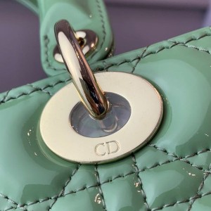 Christian Dior Lady Dior Bag 24cm Gold Hardware Patent Leather Spring/Summer 2020 Collection - Image 9