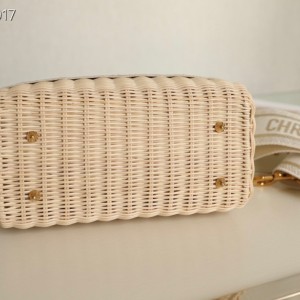 Christian Dior Lady Dior Bag 24cm M0565 White Dior Oblique Jacquard Embroidery Canvas Fall/Winter 2022 Collection - Image 7