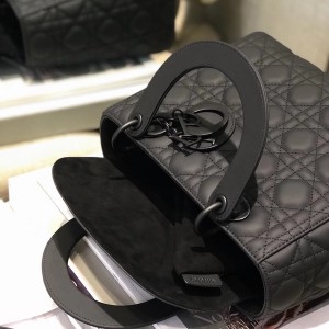 Christian Dior Lady Dior Bag 24cm Matte Hardware Lambskin Leather Fall/Winter 2020 Collection - Image 5