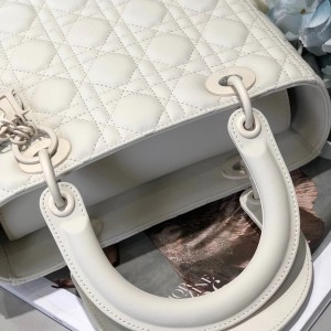 Christian Dior Lady Dior Bag 24cm Matte Hardware Lambskin Leather Fall/Winter 2020 Collection - Image 9