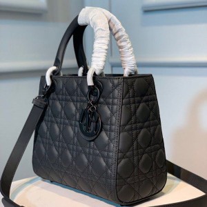 Christian Dior Lady Dior Bag 24cm Matte Hardware Lambskin Leather Spring/Summer 2020 Collection - Image 3