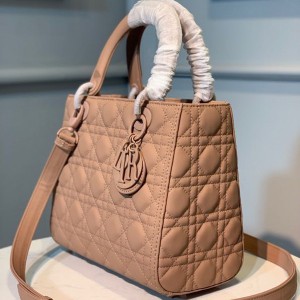 Christian Dior Lady Dior Bag 24cm Matte Hardware Lambskin Leather Spring/Summer 2020 Collection - Image 3