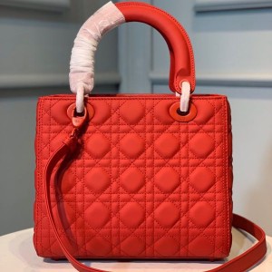 Christian Dior Lady Dior Bag 24cm Matte Hardware Lambskin Leather Spring/Summer 2020 Collection - Image 3