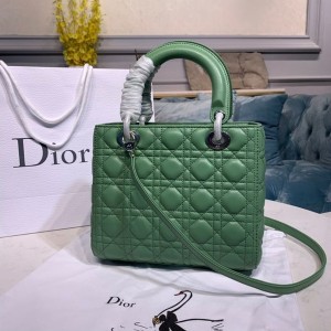 Christian Dior Lady Dior Bag 24cm Silver Hardware Lambskin Leather Spring/Summer 2020 Collection - Image 3