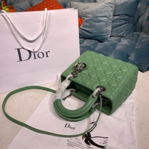 Christian Dior Lady Dior Bag 24cm Silver Hardware Lambskin Leather Spring/Summer 2020 Collection - Image 4