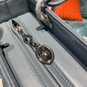 Christian Dior Lady Dior Bag 24cm Silver Hardware Lambskin Leather Spring/Summer 2020 Collection - Image 4