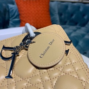 Christian Dior Lady Dior Bag 24cm Silver Hardware Lambskin Leather Spring/Summer 2020 Collection - Image 5