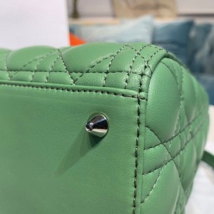 Christian Dior Lady Dior Bag 24cm Silver Hardware Lambskin Leather Spring/Summer 2020 Collection - Image 5