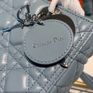 Christian Dior Lady Dior Bag 24cm Silver Hardware Lambskin Leather Spring/Summer 2020 Collection - Image 5