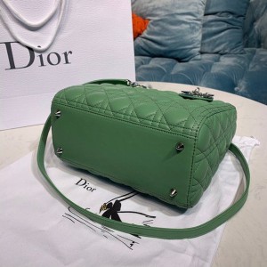 Christian Dior Lady Dior Bag 24cm Silver Hardware Lambskin Leather Spring/Summer 2020 Collection - Image 6