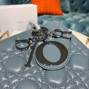 Christian Dior Lady Dior Bag 24cm Silver Hardware Lambskin Leather Spring/Summer 2020 Collection - Image 6