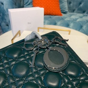 Christian Dior Lady Dior Bag 24cm Silver Hardware Lambskin Leather Spring/Summer 2020 Collection - Image 7