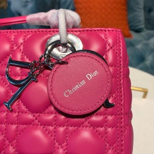 Christian Dior Lady Dior Bag 24cm Silver Hardware Lambskin Leather Spring/Summer 2020 Collection - Image 7