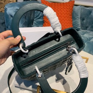 Christian Dior Lady Dior Bag 24cm Silver Hardware Lambskin Leather Spring/Summer 2020 Collection - Image 8