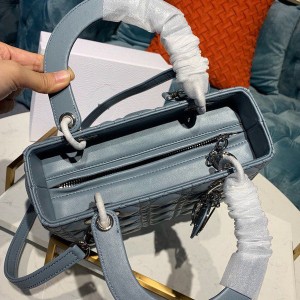 Christian Dior Lady Dior Bag 24cm Silver Hardware Lambskin Leather Spring/Summer 2020 Collection - Image 8