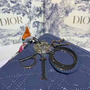 Christian Dior Lady Dior Bag 24cm Silver Hardware Patent Leather Spring/Summer 2020 Collection - Image 5