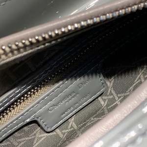 Christian Dior Lady Dior Bag 24cm Silver Hardware Patent Leather Spring/Summer 2020 Collection - Image 7