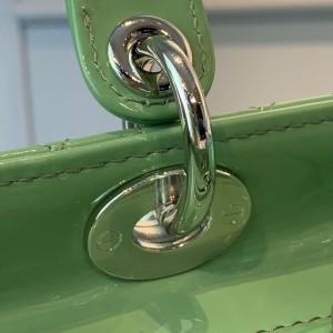 Christian Dior Lady Dior Bag 24cm Silver Hardware Patent Leather Spring/Summer 2020 Collection - Image 10