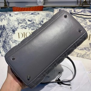 Christian Dior Lady Dior Bag 24cm Silver Hardware with Embellished Bag Strap Lambskin Leather Spring/Summer 2020 Collection - Image 5