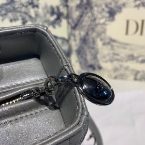 Christian Dior Lady Dior Bag 24cm Silver Hardware with Embellished Bag Strap Lambskin Leather Spring/Summer 2020 Collection - Image 9