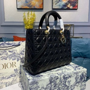Christian Dior Lady Dior Bag 32cm Gold Hardware Lambskin Leather Spring/Summer 2020 Collection - Image 3