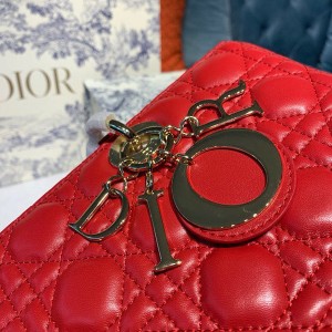 Christian Dior Lady Dior Bag 32cm Gold Hardware Lambskin Leather Spring/Summer 2020 Collection - Image 5