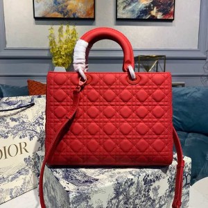 Christian Dior Lady Dior Bag 32cm Matte Hardware Lambskin Leather Spring/Summer 2020 Collection - Image 3