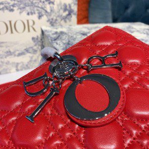 Christian Dior Lady Dior Bag 32cm Silver Hardware Lambskin Leather Spring/Summer 2020 Collection - Image 6