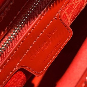 Christian Dior Lady Dior Bag 32cm Silver Hardware Patent Leather Spring/Summer 2020 Collection - Image 5