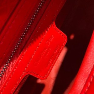 Christian Dior Lady Dior Bag 32cm Silver Hardware Patent Leather Spring/Summer 2020 Collection - Image 5