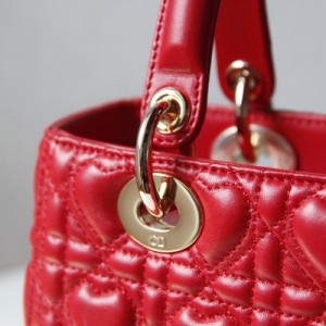 Christian Dior Lady Dior Dioramour Bag 24cm with Lacquer Hardware Lambskin Leather Fall/Winter 2021 Collection - Image 6
