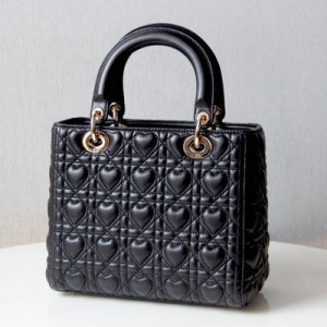 Christian Dior Lady Dior Dioramour Bag 24cm with Lacquer Hardware Lambskin Leather Fall/Winter 2021 Collection - Image 6
