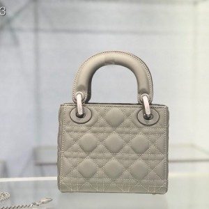 Christian Dior Mini Lady Dior My ABC Dior Bag 18cm with Ultramatte Hardware Lambskin Leather Spring/Summer 2021 Collection - Image 4