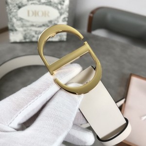 Christian Dior Montaigne Belt 3CM Gold Hardware Calfskin Leather Fall/Winter 2020 Collection - Image 3