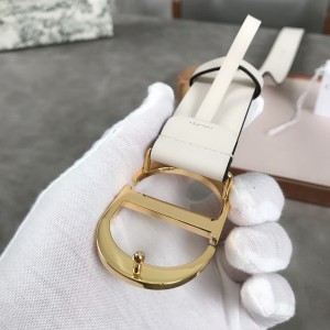 Christian Dior Montaigne Belt 3CM Gold Hardware Calfskin Leather Fall/Winter 2020 Collection - Image 5