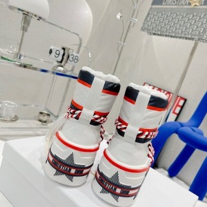 Christian Dior Natural Alps Snow Ankle Boots Nylon/Calfskin Leather Fall/Winter 2021/2022 Collection - Image 6