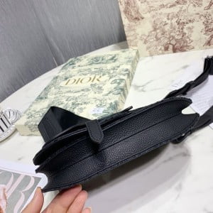 Christian Dior Oblique Crossbody Bag 24cm 80014 Calfskin Leather Gold Hardware Spring/Summer 2022 Collection - Image 3