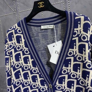 Christian Dior Oblique Motif Cardigan Womens Sweater Fall/Winter 2020 Collection - Image 6