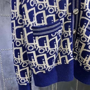 Christian Dior Oblique Motif Cardigan Womens Sweater Fall/Winter 2020 Collection - Image 9