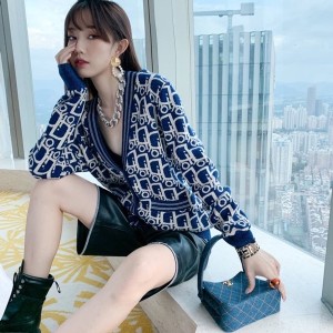 Christian Dior Oblique Motif Cardigan Womens Sweater Fall/Winter 2020 Collection - Image 10