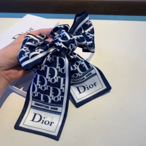 Christian Dior Oblique Twilly Scarf 120cm Fall/Winter 2020 Collection - Image 5