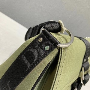 Christian Dior Punk Hardcore Bag 33cm Canvas/Calfskin Leather Fall/Winter 2020 Collection - Image 8