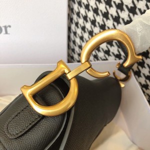 Christian Dior Saddle Bag 25cm Grained Calfskin Canvas Spring/Summer 2020 Collection - Image 8