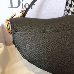 Christian Dior Saddle Bag 25cm Grained Calfskin Canvas Spring/Summer 2020 Collection - Image 10