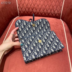 Christian Dior Saddle WOC Bag 22cm Oblique Embroidery Canvas Spring/Summer 2021 Collection - Image 8
