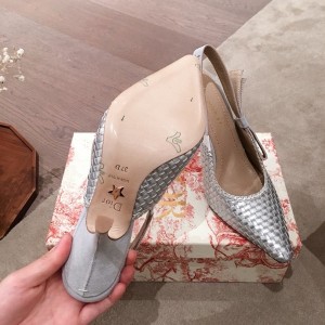 Christian Dior Sweet-D Woven Pumps Calfskin Leather Spring/Summer 2020 Collection - Image 3