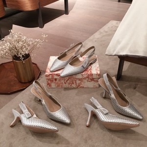 Christian Dior Sweet-D Woven Pumps Calfskin Leather Spring/Summer 2020 Collection - Image 4