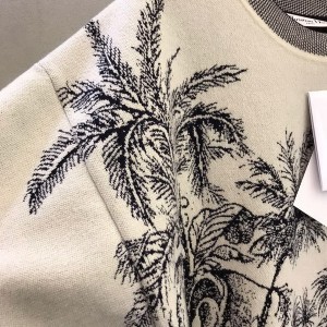Christian Dior Toile De Jouy Tropicalia Print Wool Sweater Fall/Winter 2021 Collection - Image 4